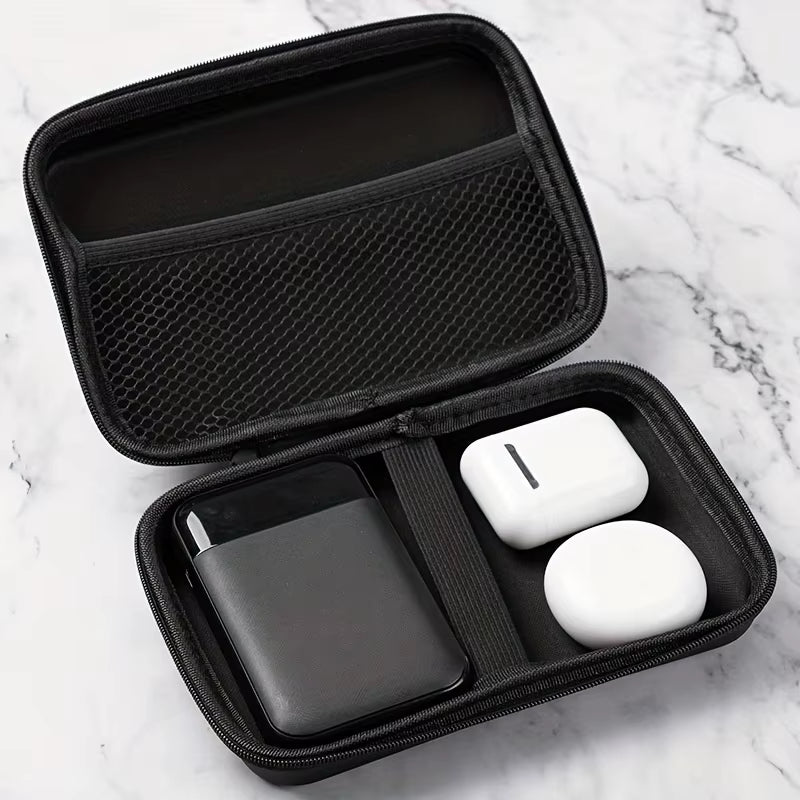 Handheld Game Console Carrying Case, Protective Travel Retro Mini Player Box for Charging Cable, Earpods, Batteries