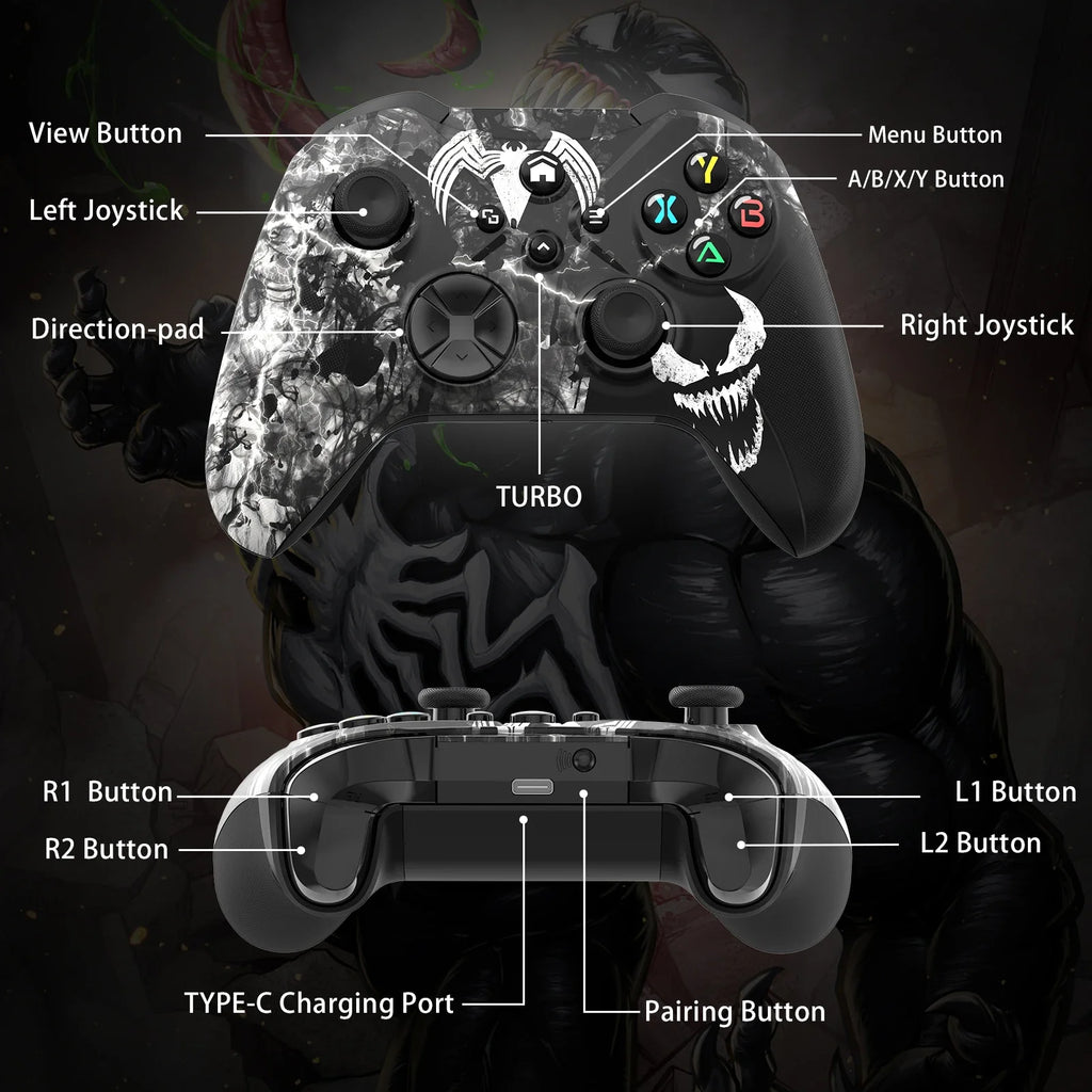 Wifi Wireless Controller for Xbox One Series X/S Pc 6-Axis Gyro Sensor Dual Vibration Hall Effect Joystick Gaming Xgamepad