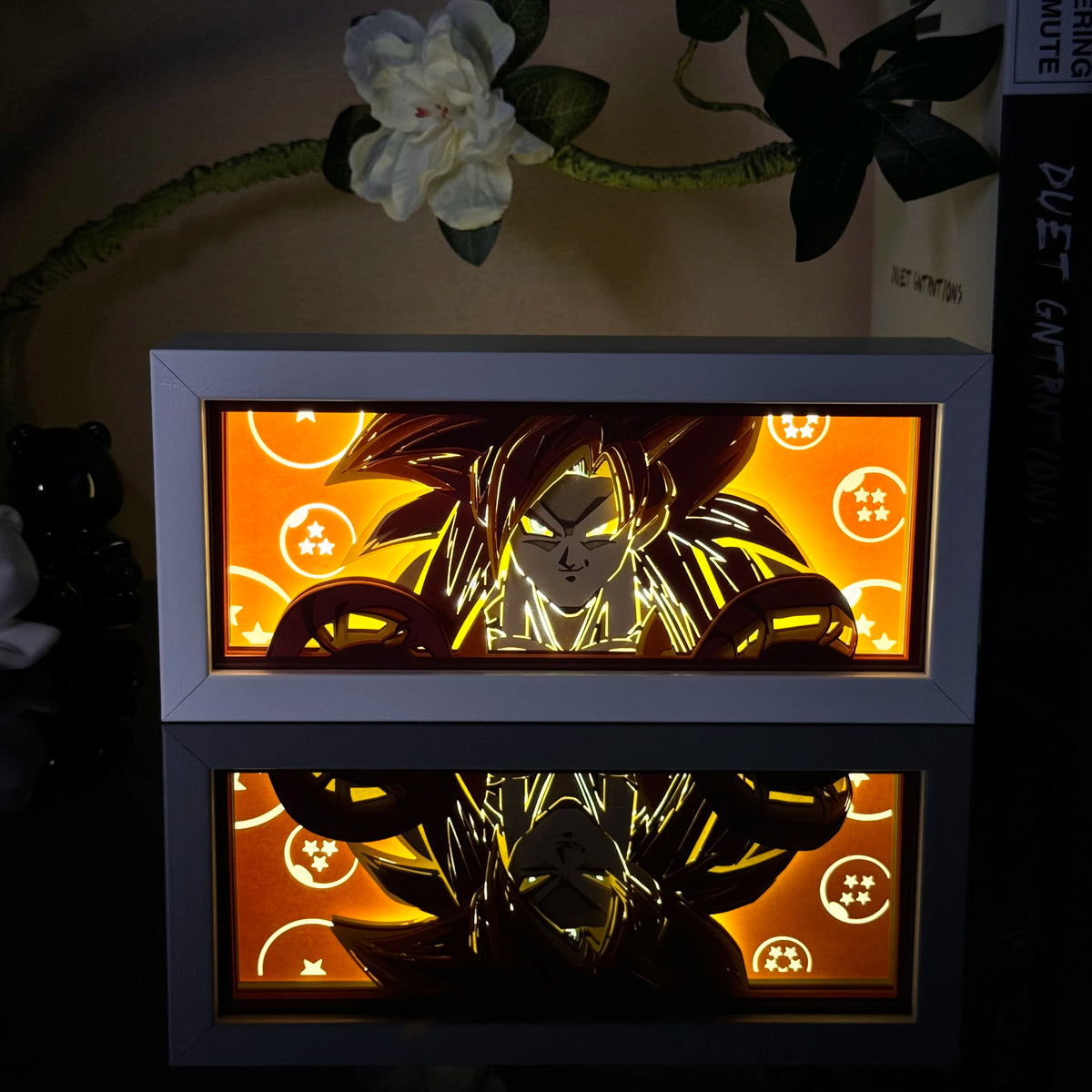 Paper Cut Shadow Box Anime Led Light Box for Room Decor Desk Lightbox Birthday Gift Table Lamp Birthday Gift Halloween