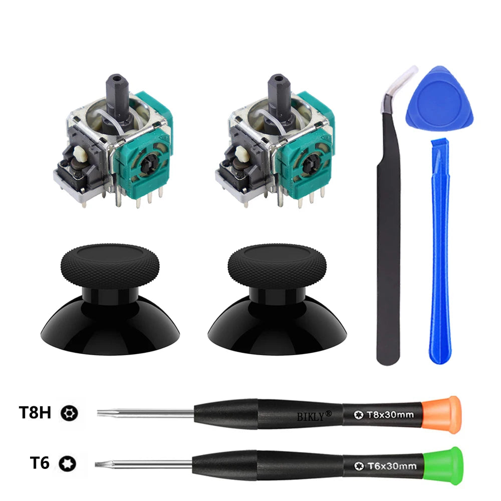 Replacement Joystick for Xbox One Xbox Series S/X Controller 3D Analog Thumbsticks Repair Parts Kit T6 T8 Screwdriver Accessory