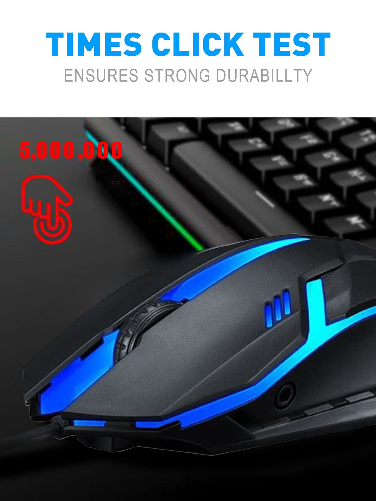 FOREV LED Illuminated Mechanical Keyboard and Mouse Set