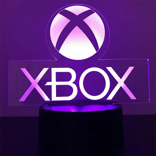 3D LED Gaming Party Setup Lamp Gaming Room Lamp Decoration USB Powered Night Light Table Lamp for Bedroom Decor Christmas Lights